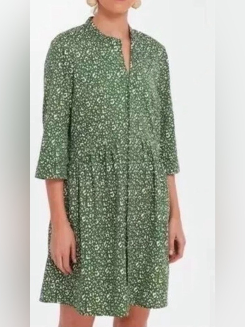 Tuckernuck Royal Mini Dress in Emerald Green Cheetah
